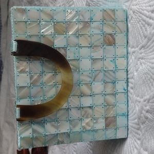 faux mother of pearl minibag